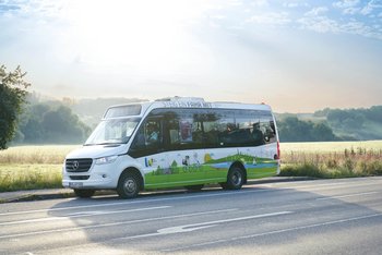 Ein Bus der Touristik-Linie